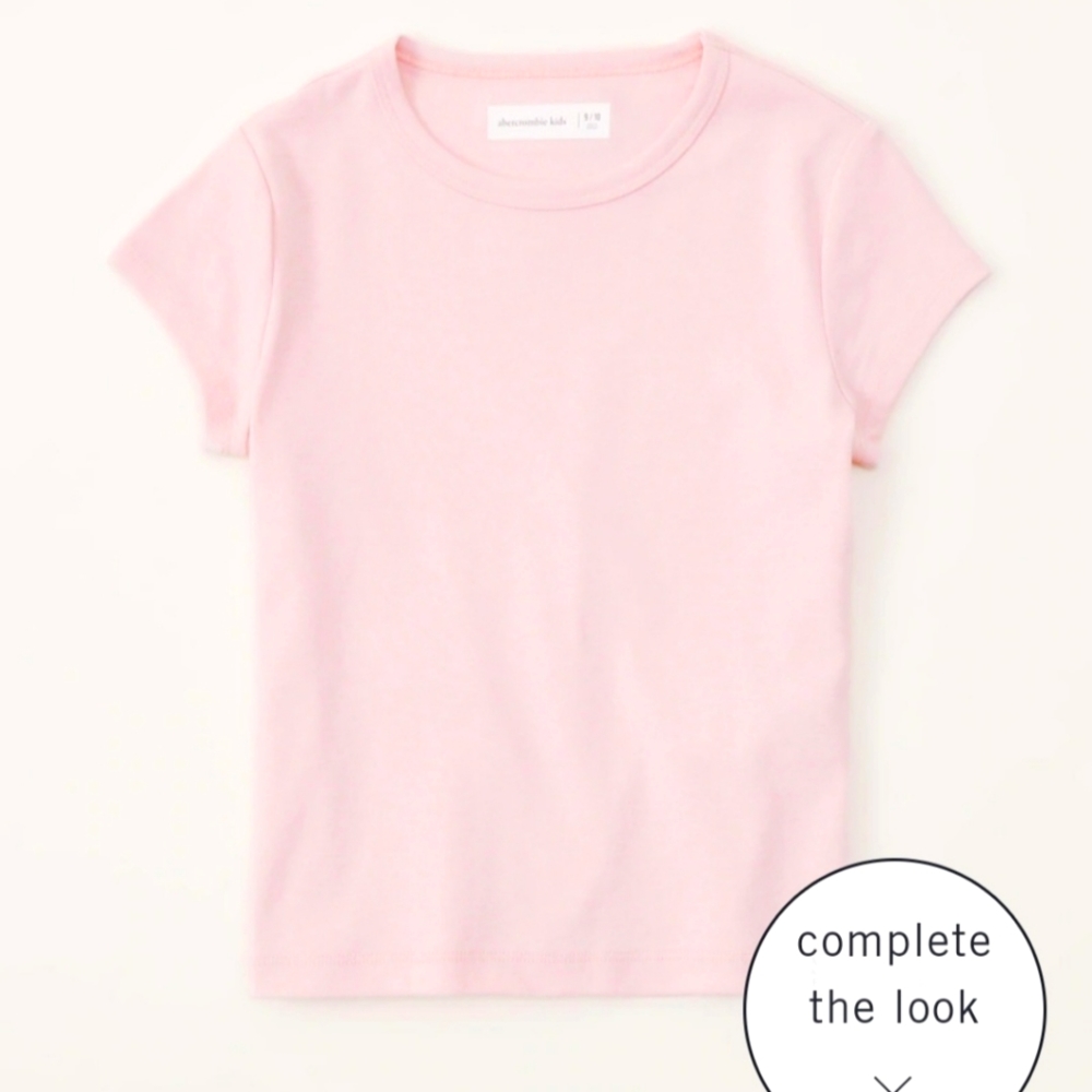 NWT A&F KIDS PINK SHIRT